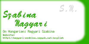szabina magyari business card